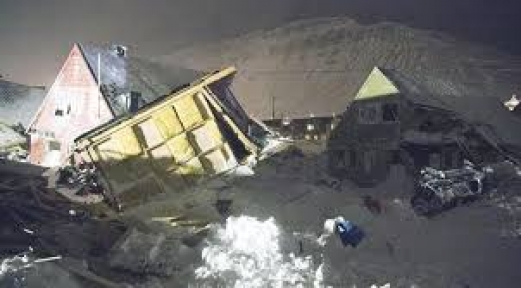 Köyün Üzerine Çığ Düştü 