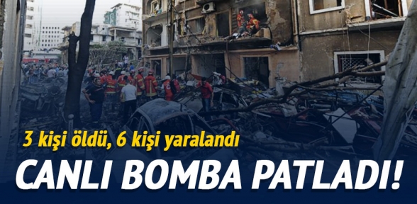 Lübnan da canlı bomba patladı