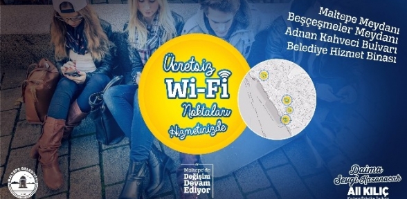 Maltepe Belediyesinden Ücretsiz İnternet Hizmeti