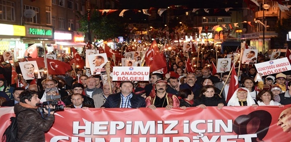 Maltepe de Cumhuriyet şöleni 