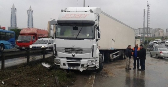 Maltepedeki TIR kazası kamerada