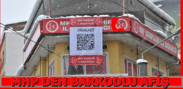 MHP BİNASINA KODLU PANKART