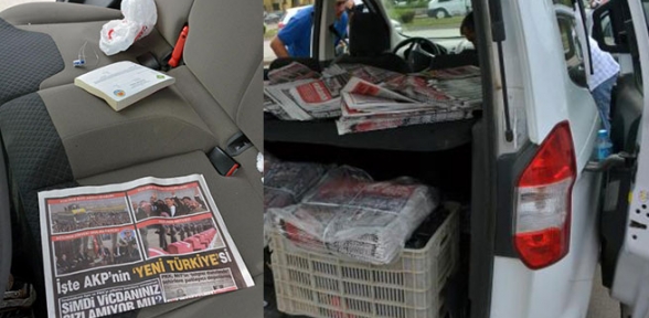 Muhalif broşür dağıtımına polis engeli