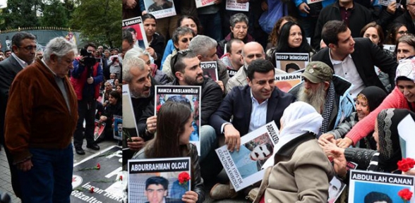 Mujica ve Demirtaş Cumartesi Anneleri nin eyleminde