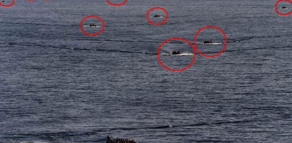 Mülteciler akın akın Midilli ye gidiyor