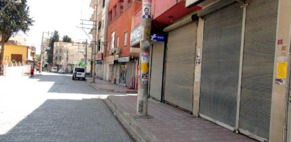 Nusaybin de kepenkler kapalı