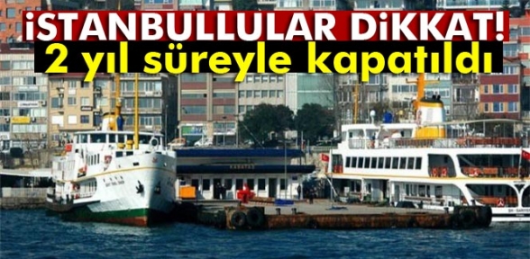 O iskele deniz trafiğine kapatıldı