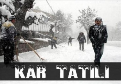 OKULLARA BİR GÜN DAHA KAR TATİLİ