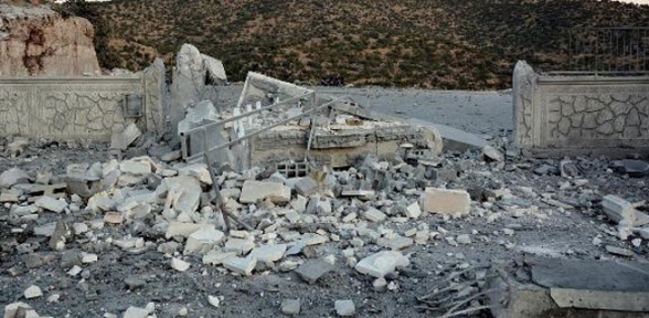 PKK mezarlığındaki yapılar imha edildi