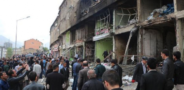 PKK nın bombalı saldırısının ardından Şemdinli
