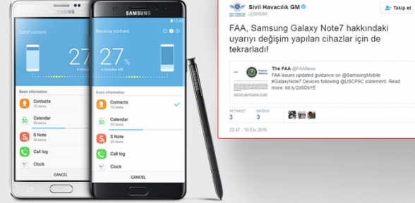 Samsung Galaxy Note 7 si olanlar dikkat
