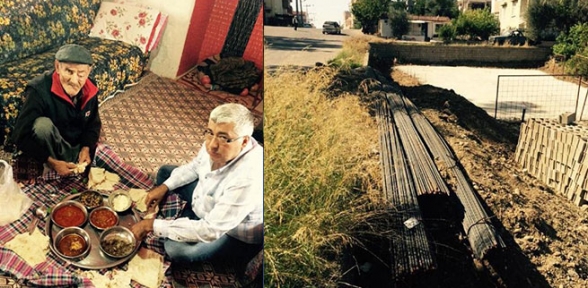 Şehit evini yapacak müteahhide eksik demir suçlaması