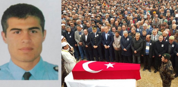 Şehit polis Sadık Özkana veda
