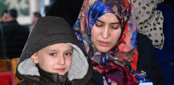 Şehit polisin oğlu yürekleri dağladı