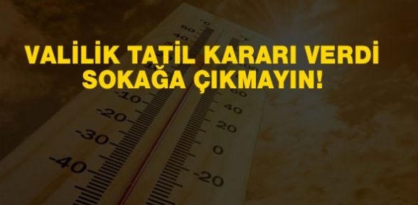 Sıcaklıklar tatil kararı aldırdı