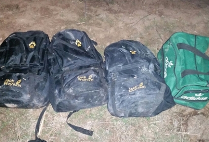 Sınırda 4 sırt çantasında 50 kilo patlayıcı