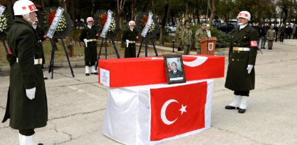 Surda şehit olan Astsubay son yolculuğuna uğurlandı