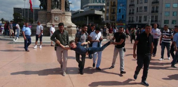 Taksim Meydanında gözaltı