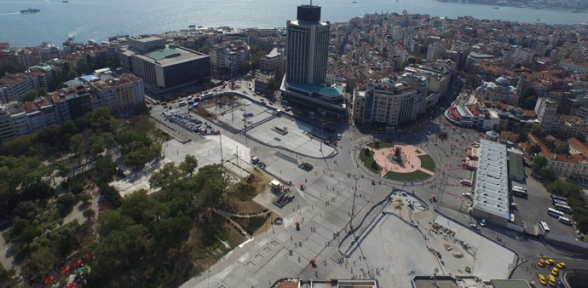 Taksim Meydanındaki düzenleme çalışmalarında son durum