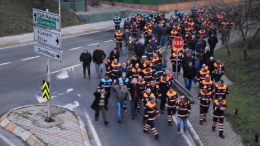 Temizlik işçilerinden sabah eylemi