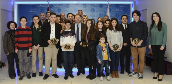 TEOGda dereceye giren öğrenciler ödüllendirildi