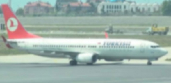 THY uçağı düşürülen İHA nedeniyle pistten geri döndü