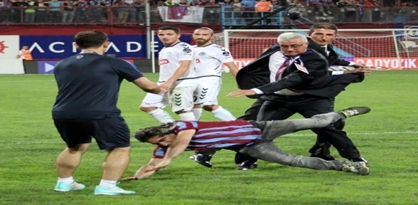 Trabzonspor maçında olay