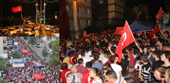 Türkiye şehitleri için ayağa kalktı