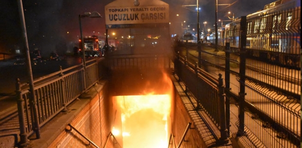 Ucuzluk çarşısında yangın