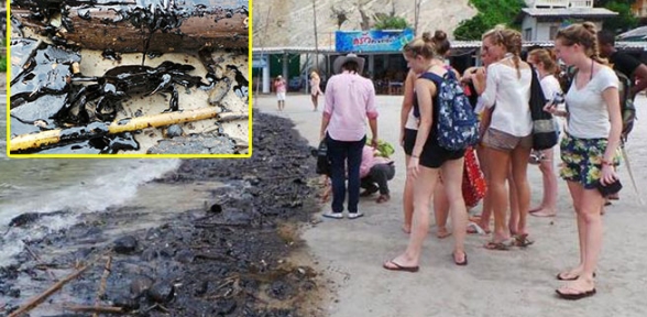 Ünlü plajda şaşırtan manzara