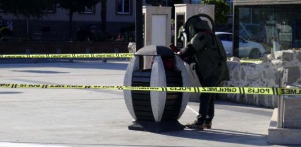 Valilik önünde bomba korkusu