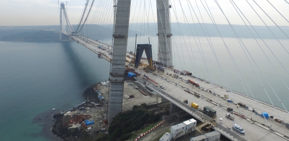 Yavuz Sultan Selim Köprüsünde son 9 metre